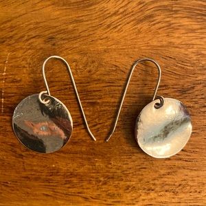 Marjorie Baer sterling silver disk earings